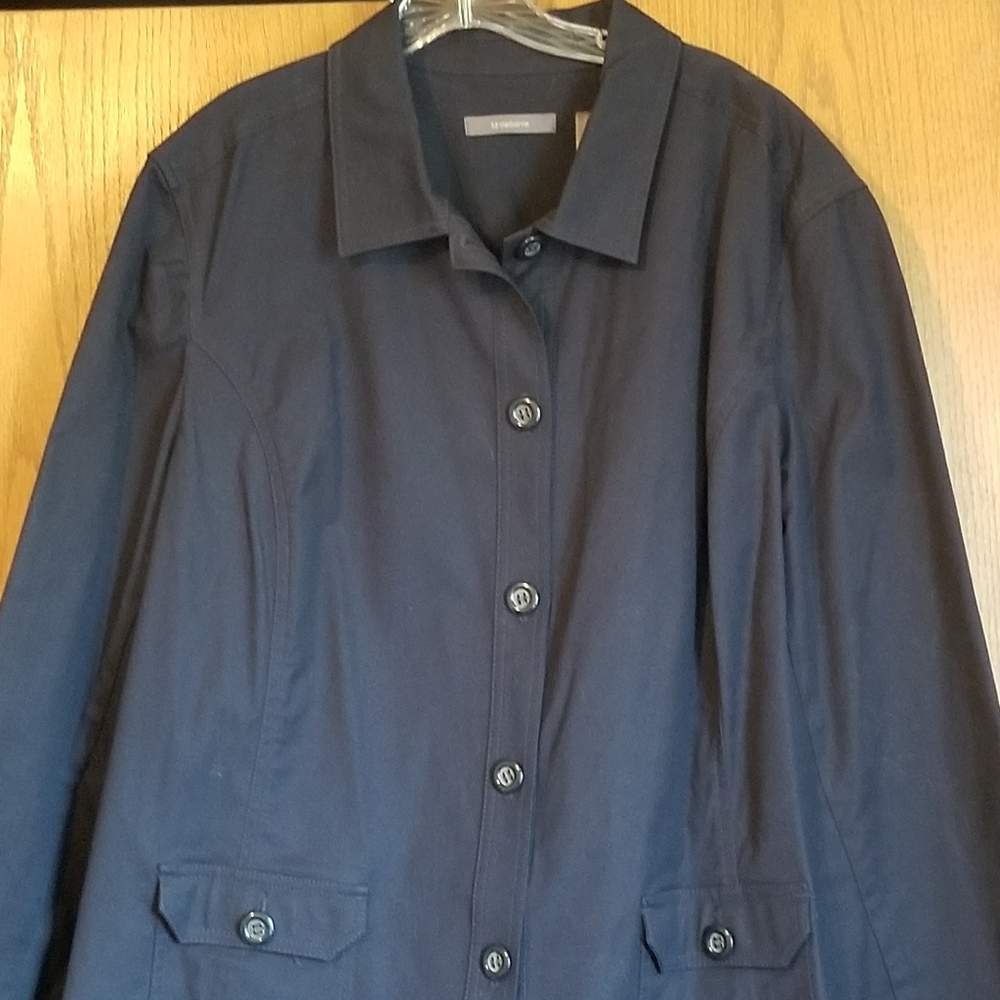 Liz Claiborne Navy Blue Utility Jacket, 24W